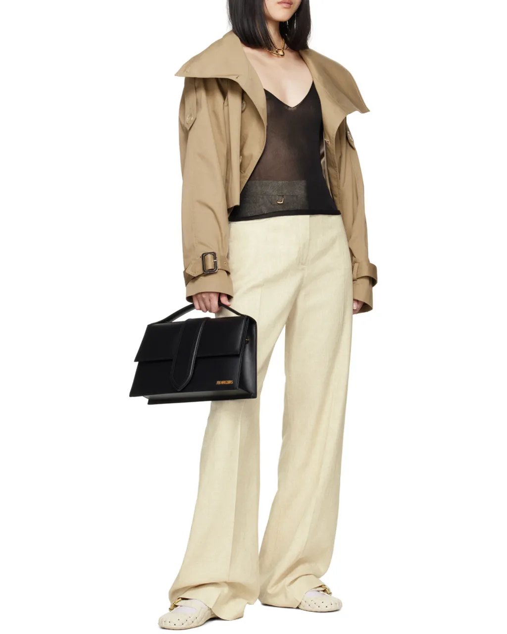 Buckle Detailed Trousers