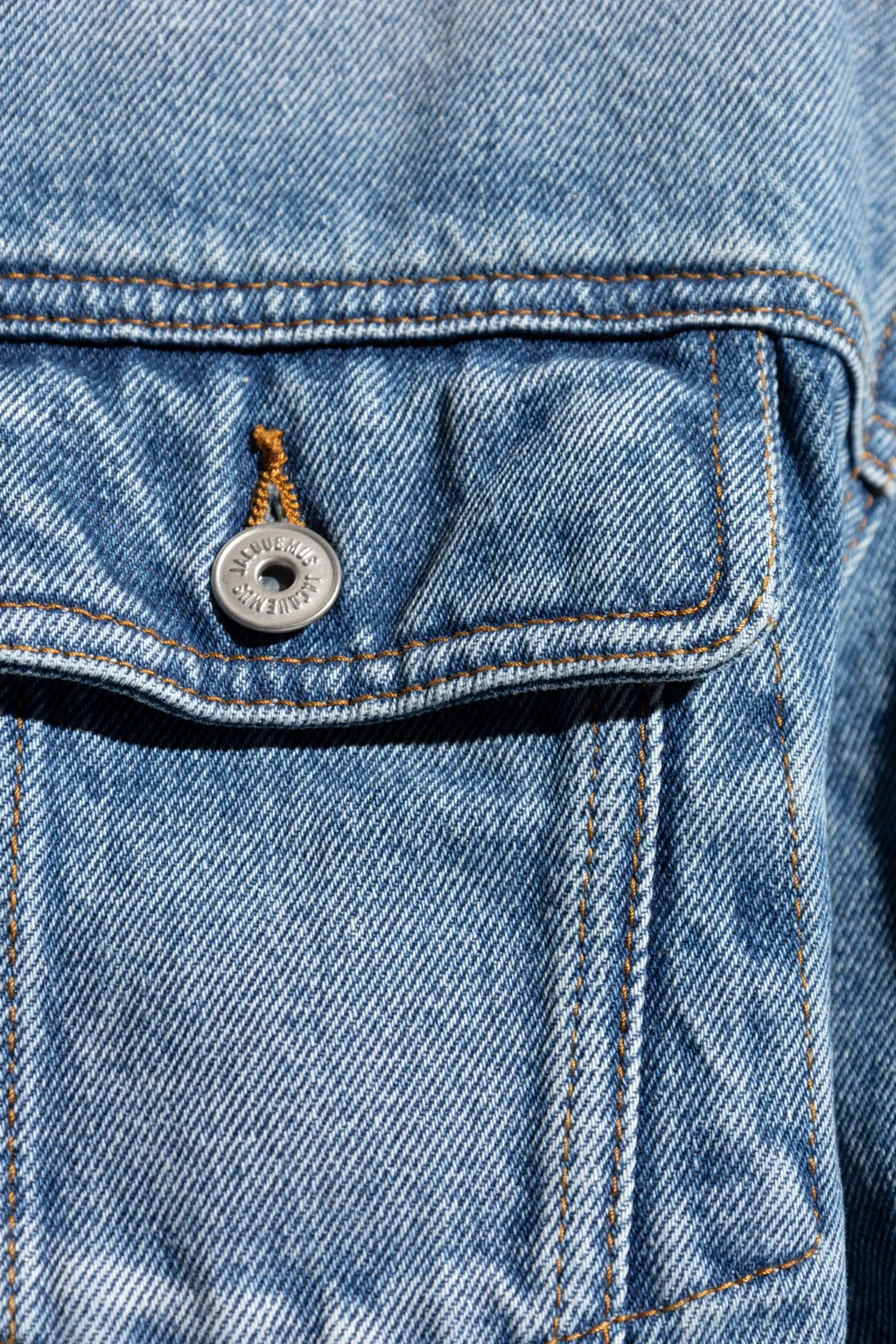Collared Button-Up Denim Jacket