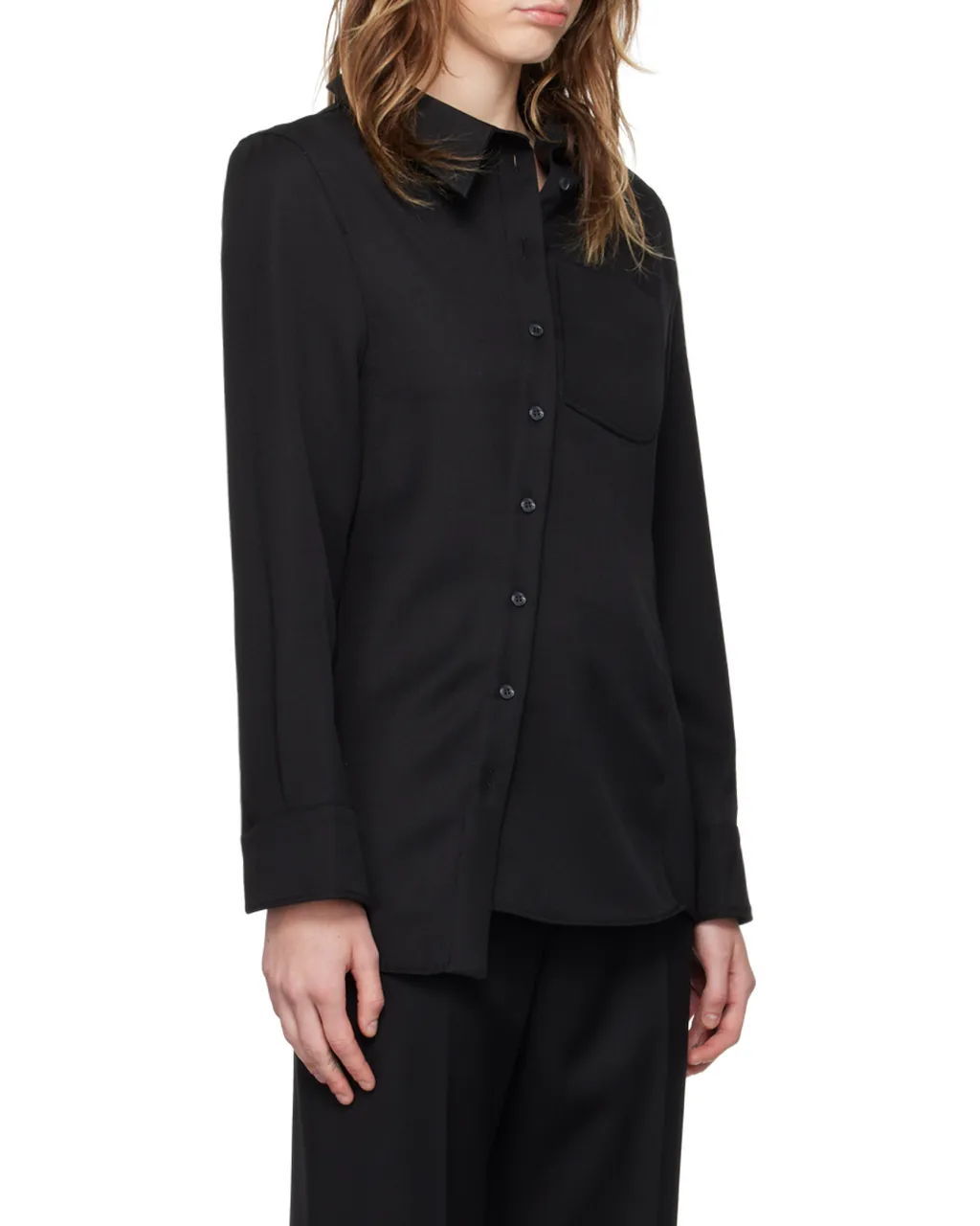 Asymmetric Button-Up Shirt