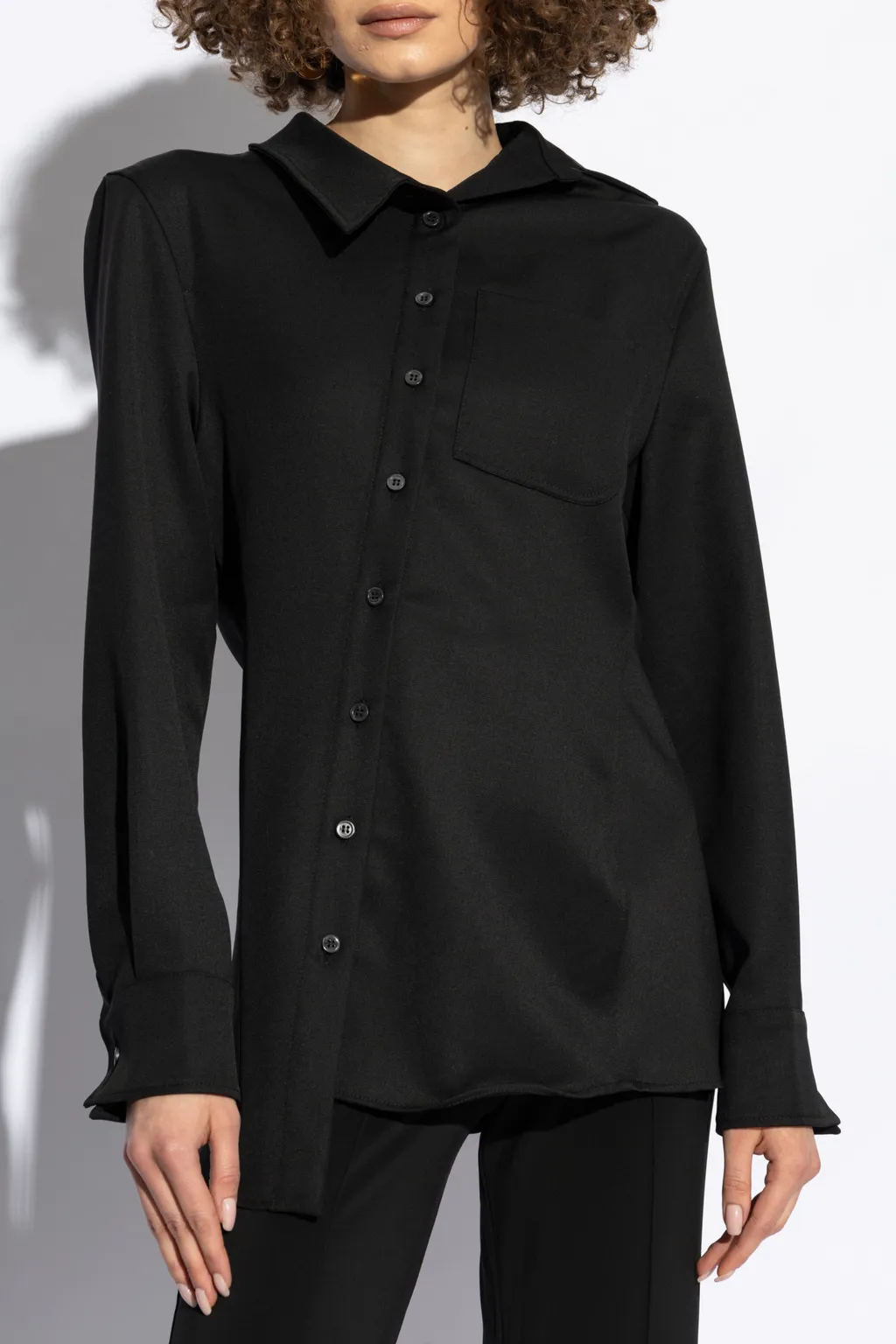 Asymmetric Button-Up Shirt