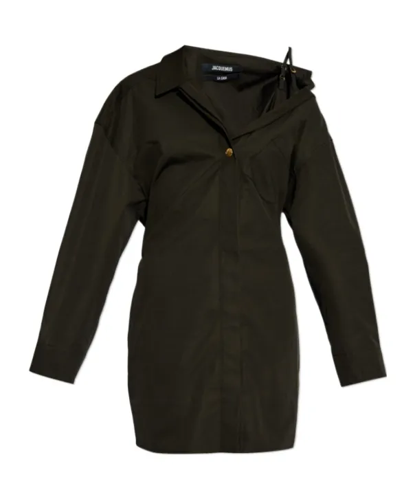 Asymmetric Shirt Dress