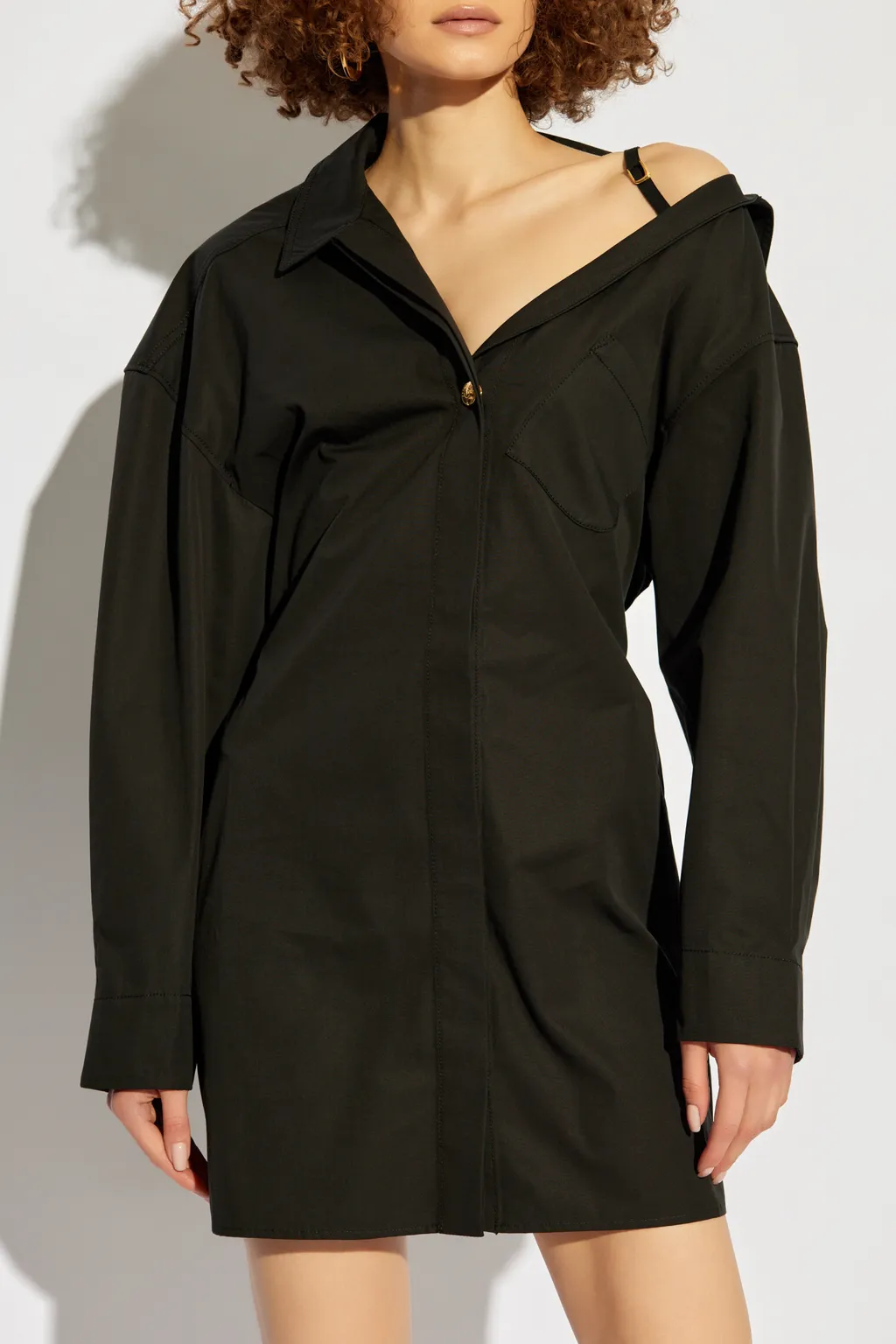 Asymmetric Shirt Dress