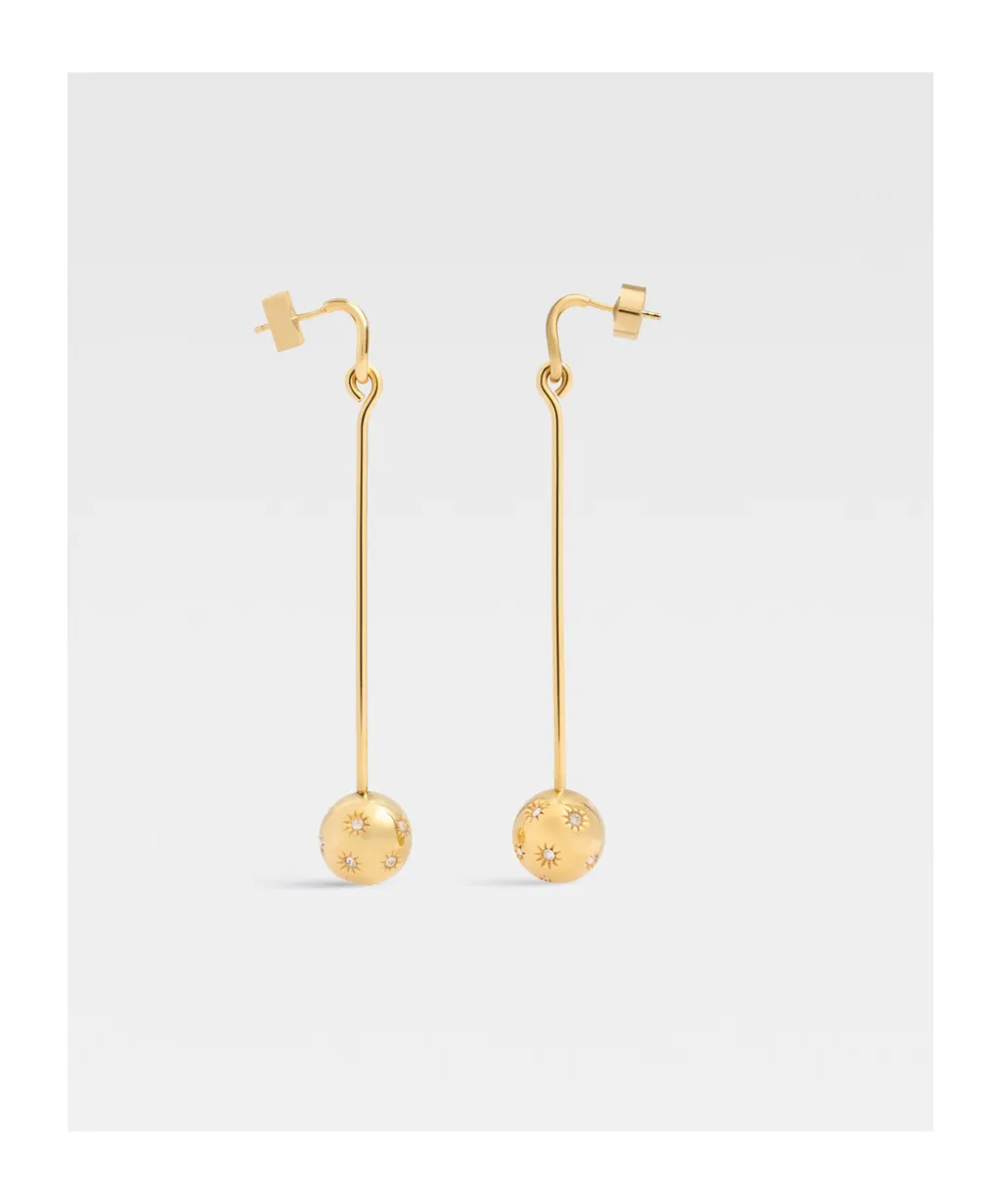 Rhinestone Pendant Earrings