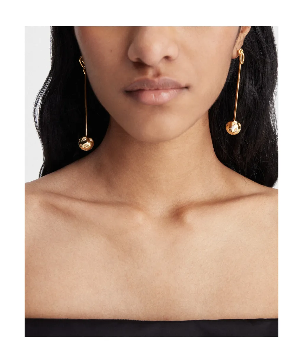 Rhinestone Pendant Earrings