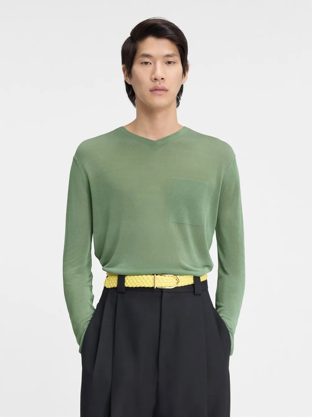 V-Neck Knit Sweater
