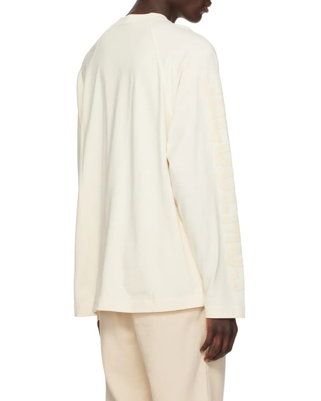 Le T-Shirt Typo Long-Sleeve Cotton T-Shirt
