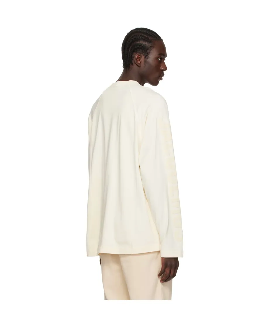 Le T-Shirt Typo Long-Sleeve Cotton T-Shirt