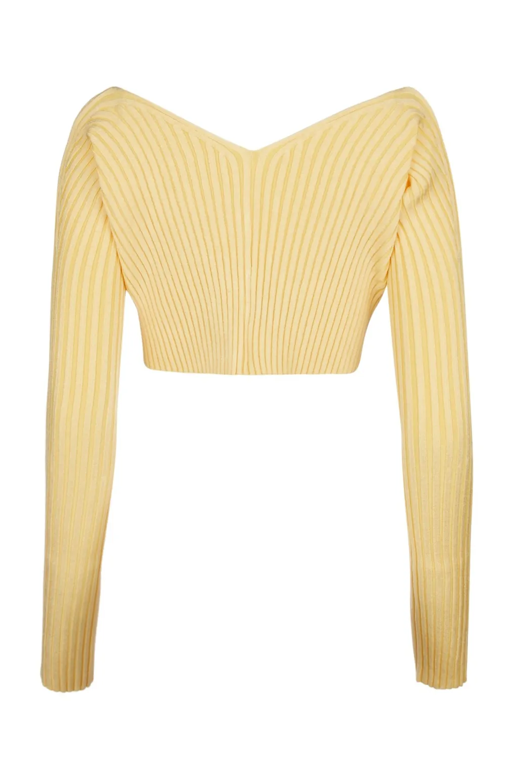 Logo Plaque Cropped Long Sleeve Top