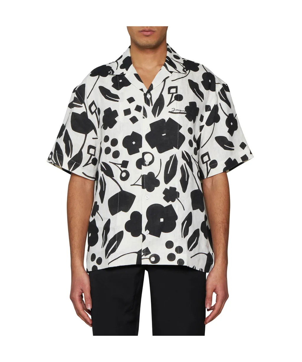 Graphic Print Short-Sleeved Shirt