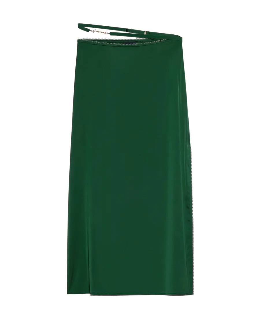 Logo Plaque Midi Skirt