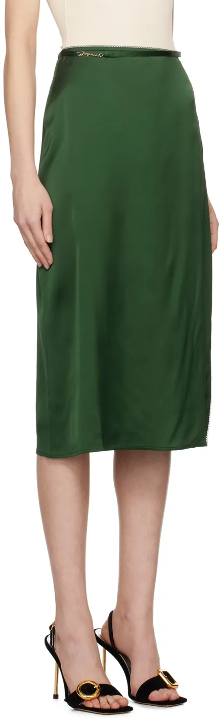 Logo Plaque Midi Skirt