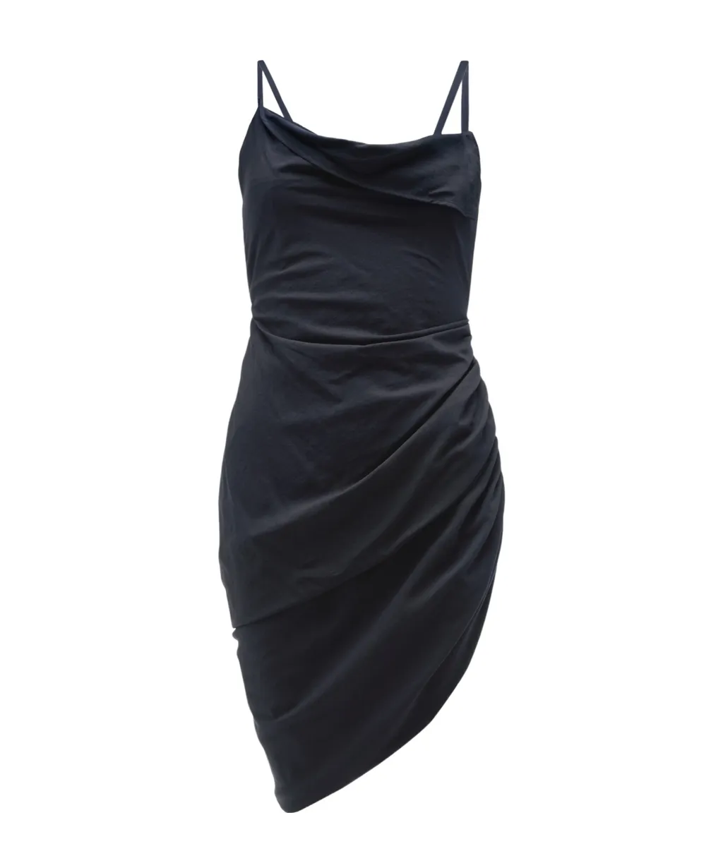 Asymmetrical Pendant Mini Dress