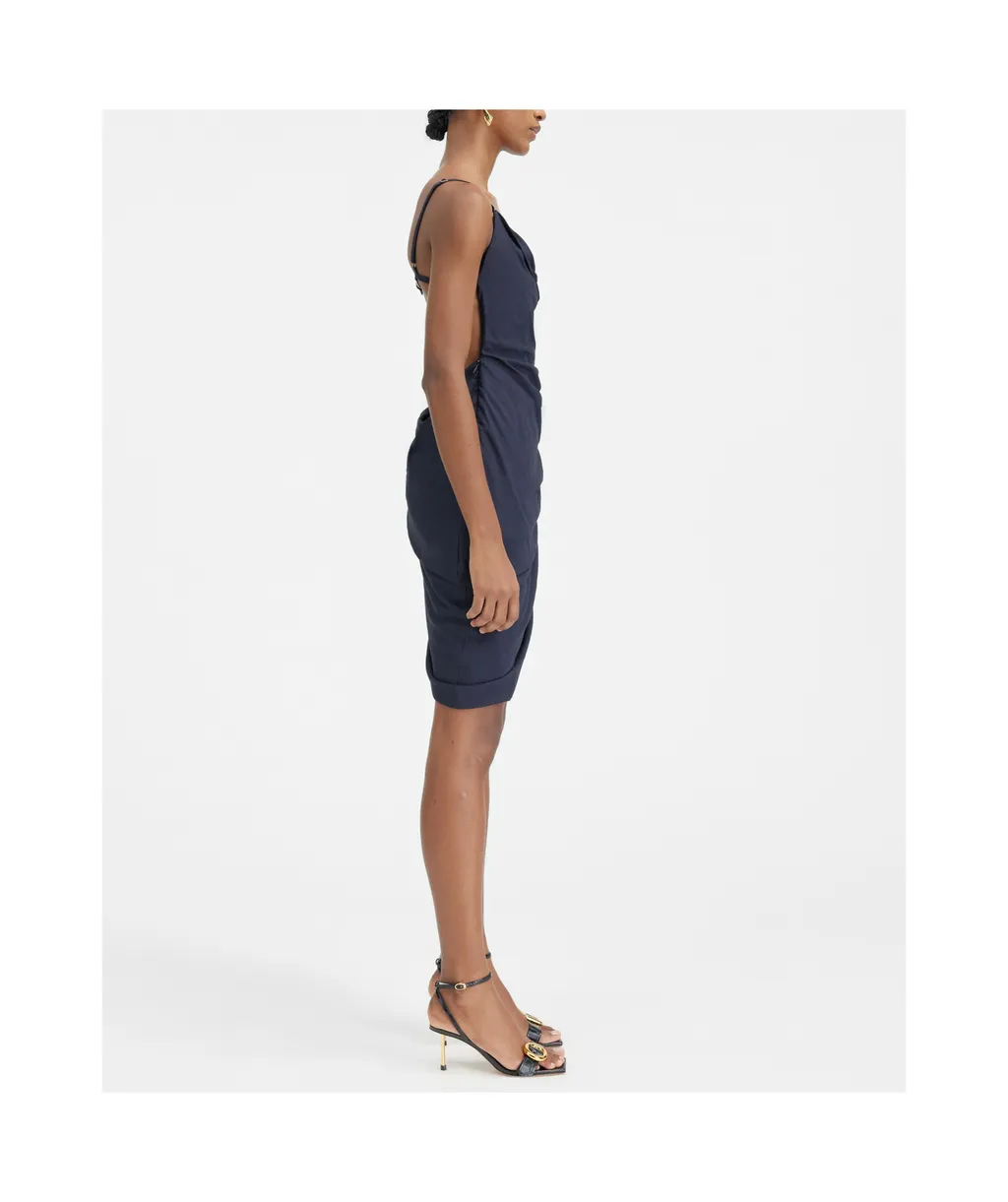 Asymmetrical Pendant Mini Dress