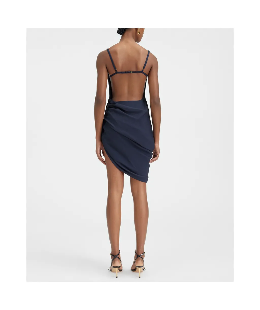 Asymmetrical Pendant Mini Dress