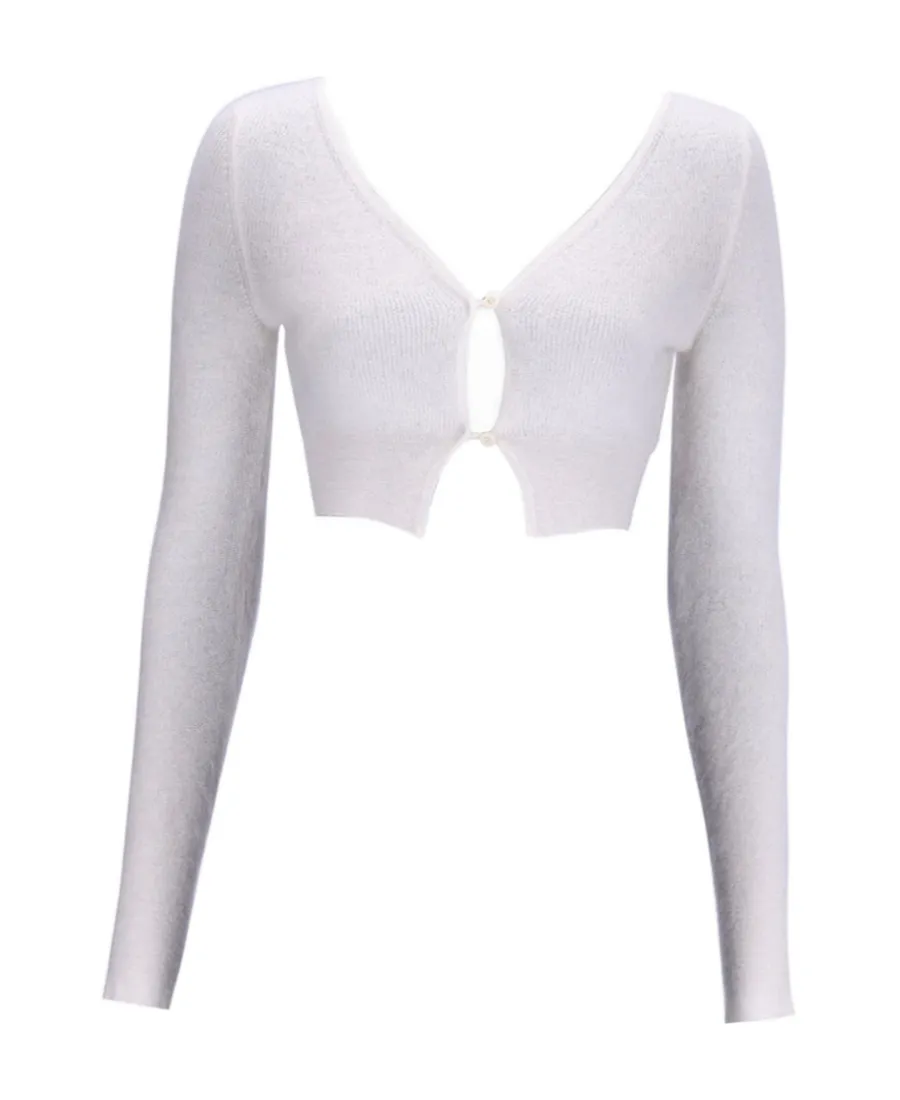 Le Alzou Cropped Cardigan