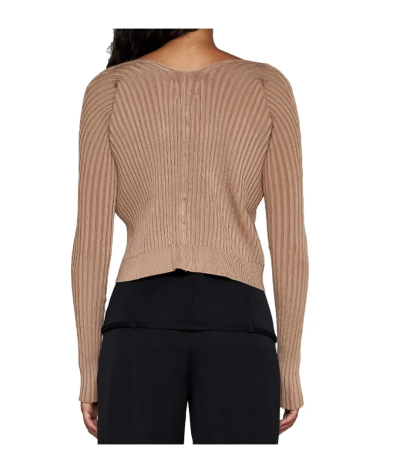 Logo Plaque Long-Sleeved Cardigan