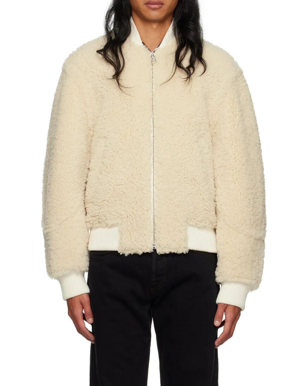 Le Blouson Pilou Shearling Bomber Jacket