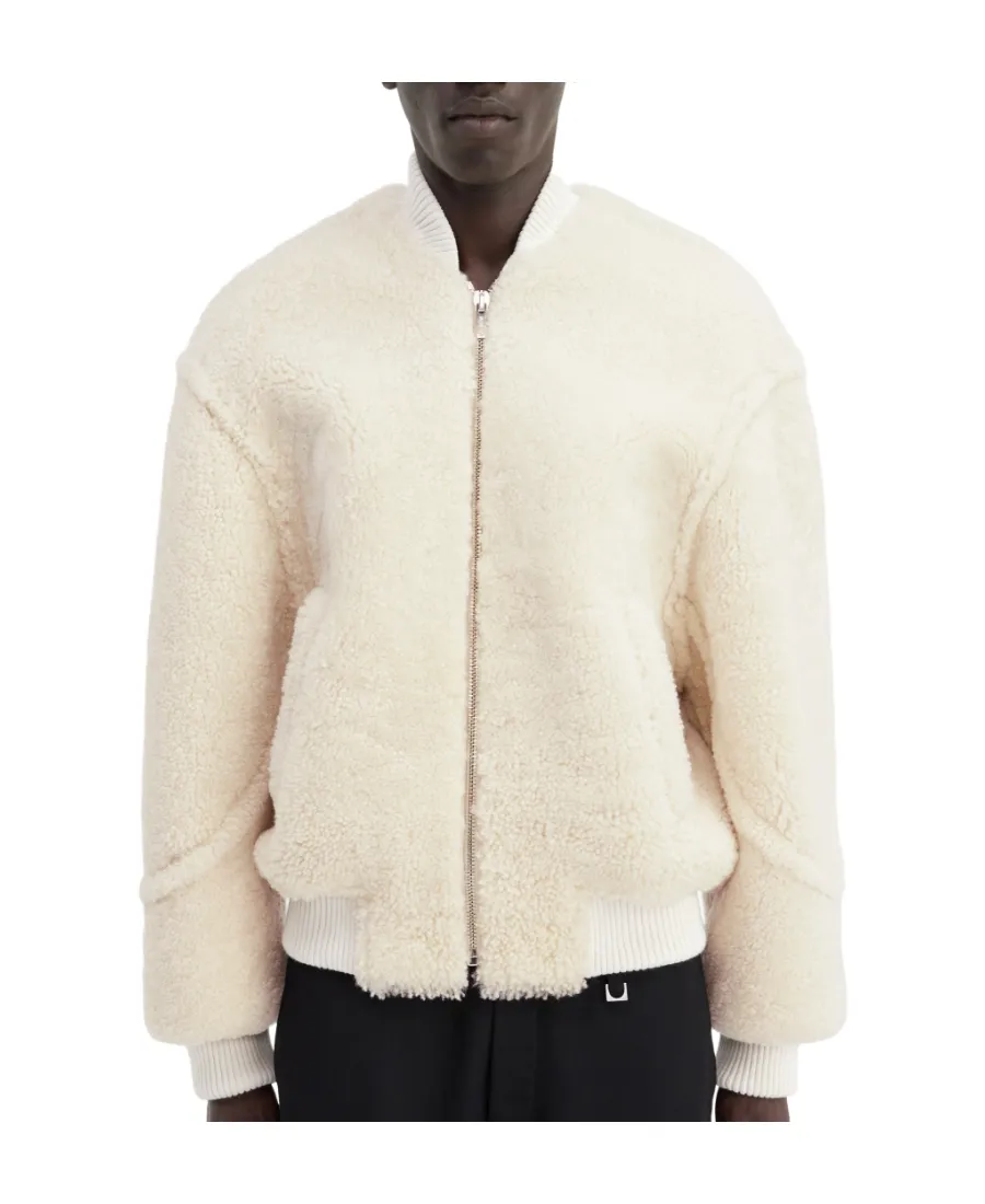 Le Blouson Pilou Shearling Bomber Jacket