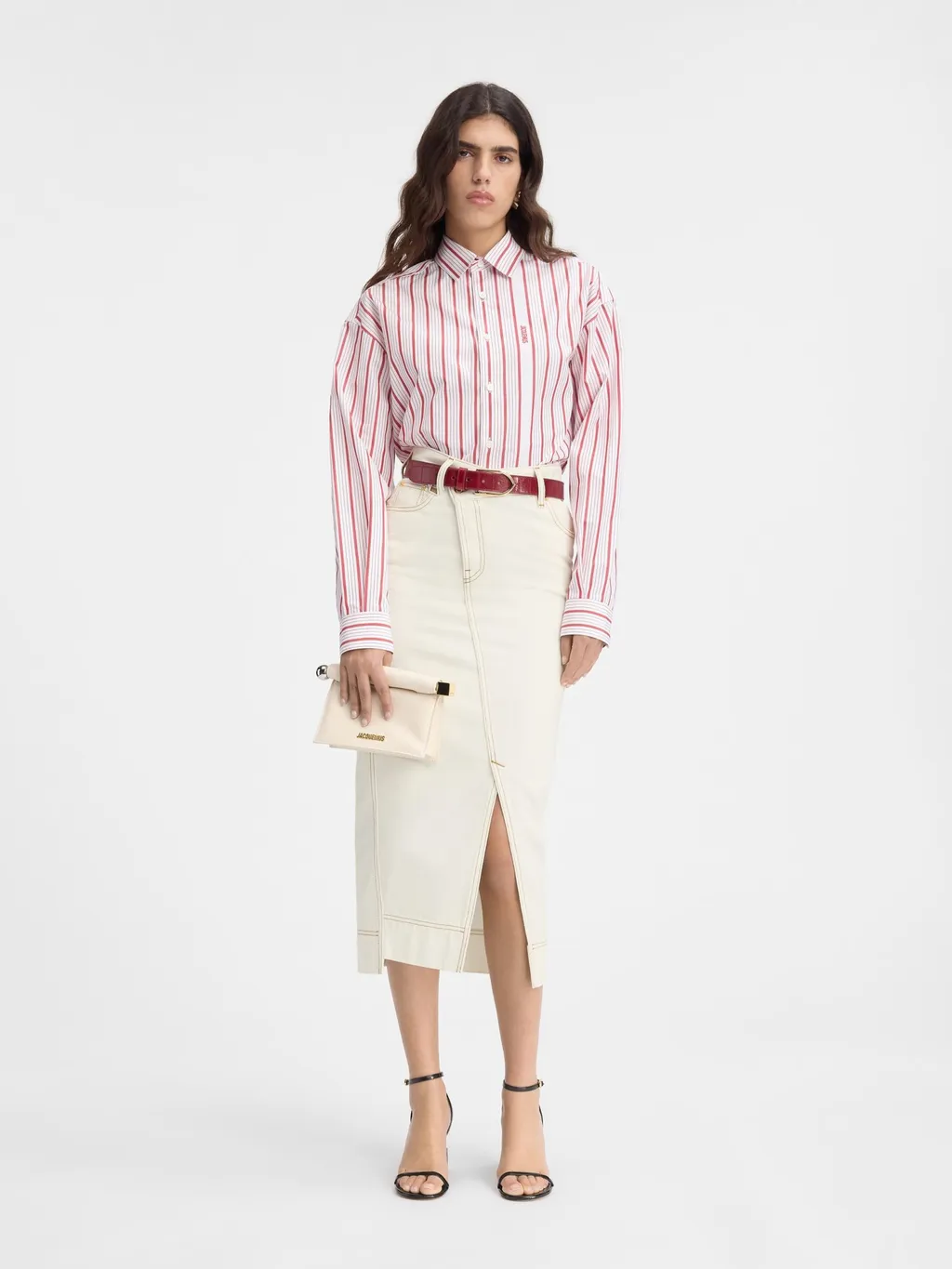 Asymmetric Jean Skirt