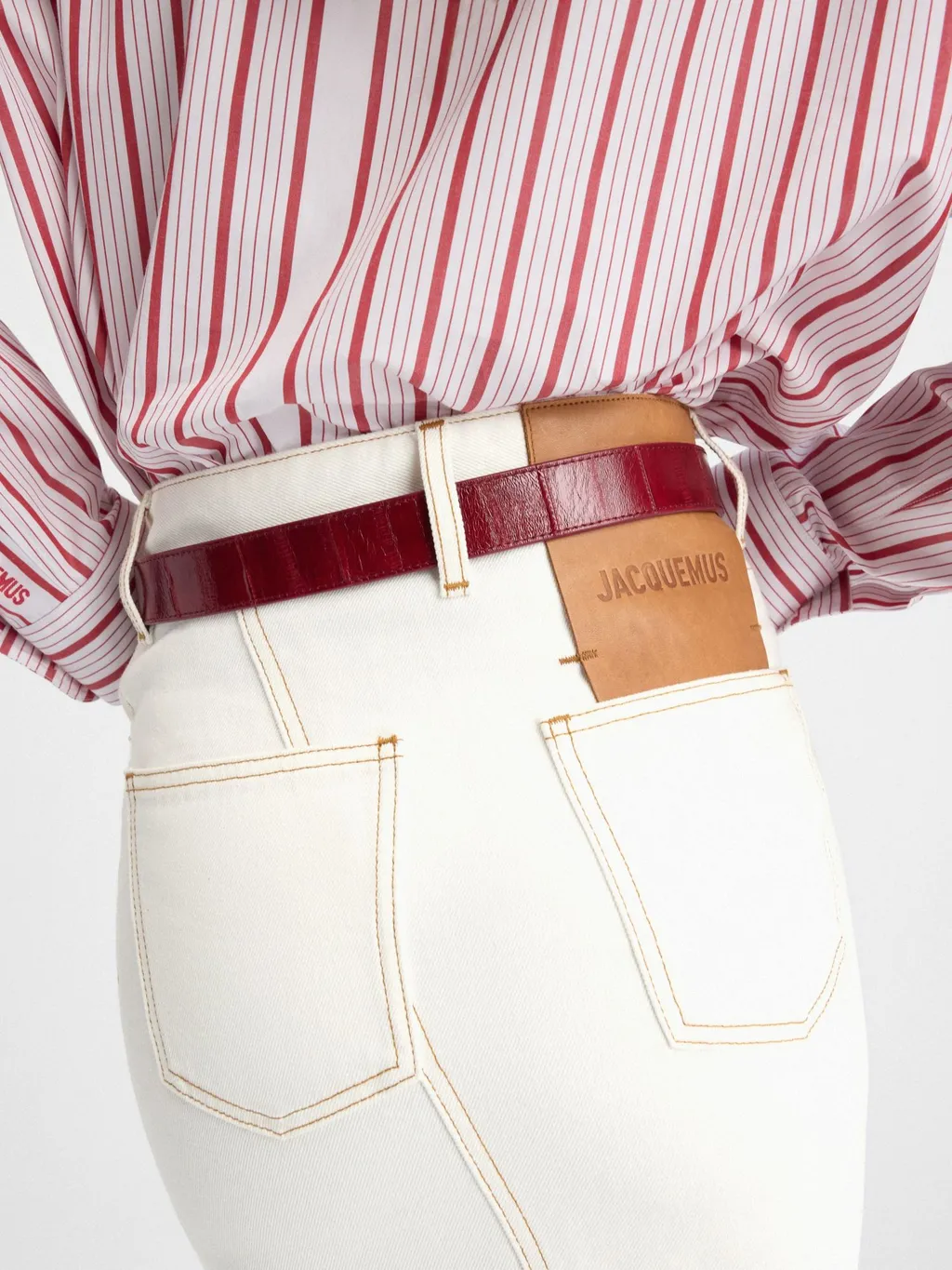 Asymmetric Jean Skirt