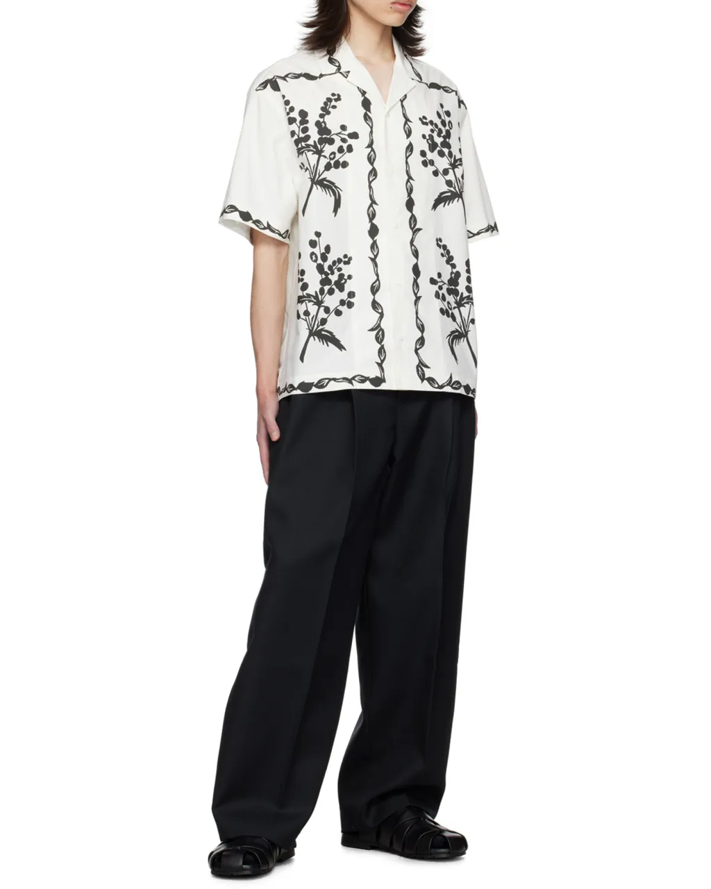 Curly Mimosa Bowling Shirt