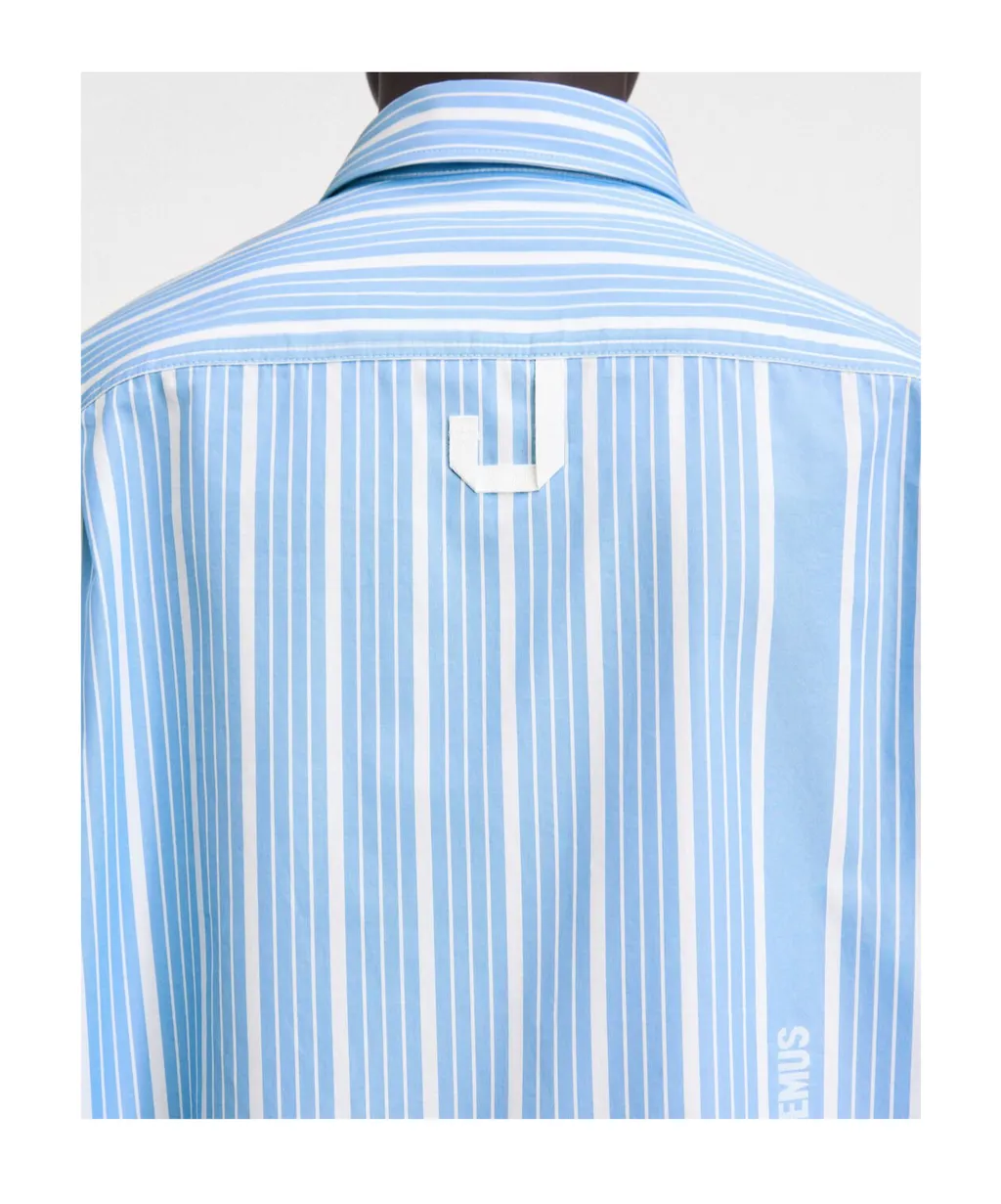 Striped Collared Long-Sleeve Shirt