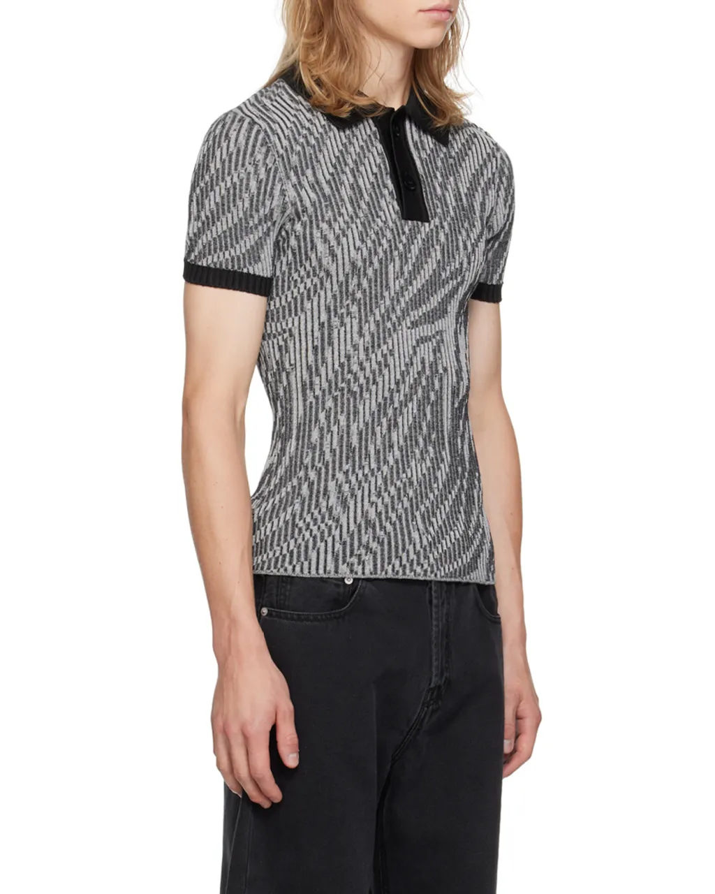 Polo Shirt With Lapel Short Sleeve