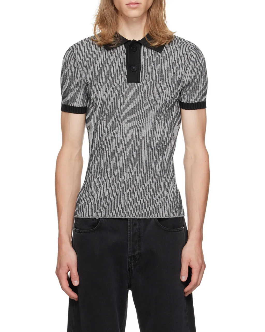 Polo Shirt With Lapel Short Sleeve