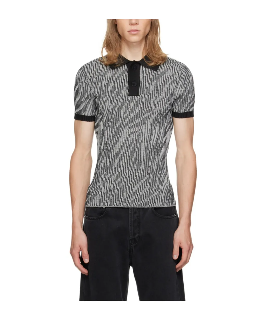 Polo Shirt With Lapel Short Sleeve