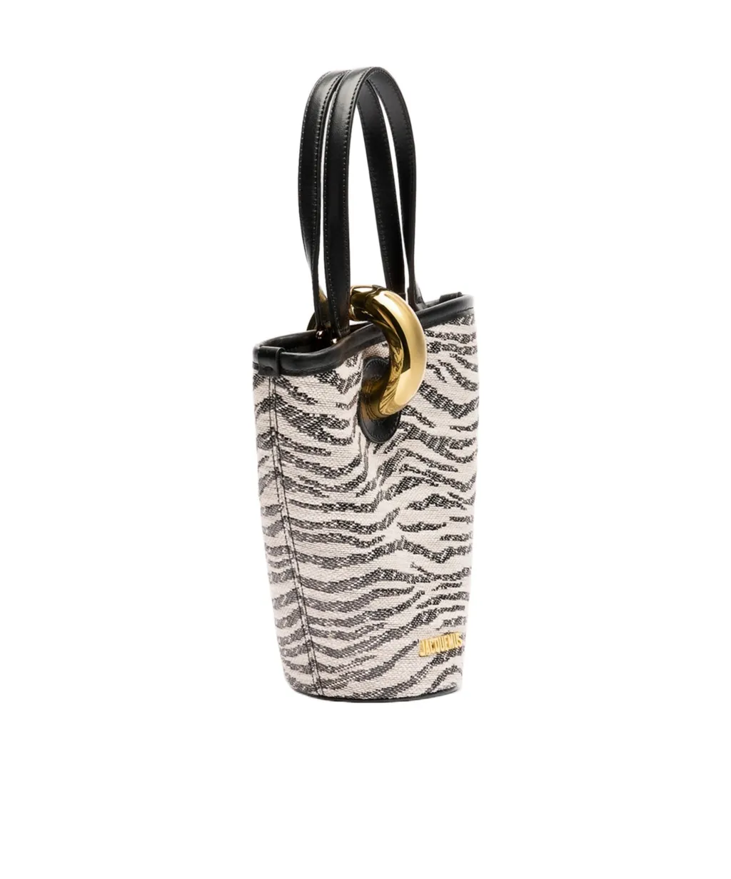 Asymmetrical Mini Bucket Bag