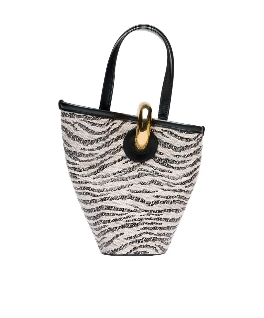Asymmetrical Mini Bucket Bag