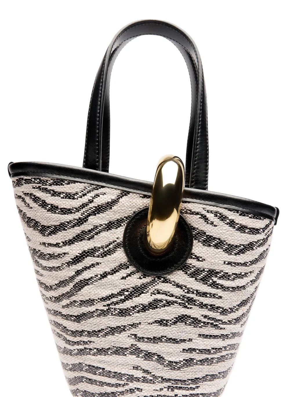 Asymmetrical Mini Bucket Bag