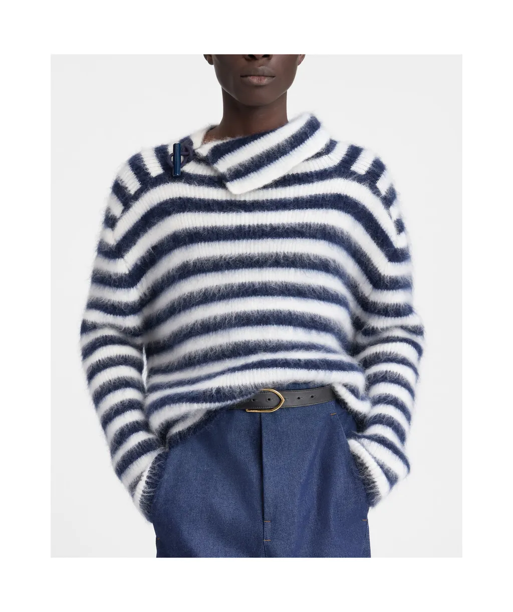 Turtleneck Striped Sweater