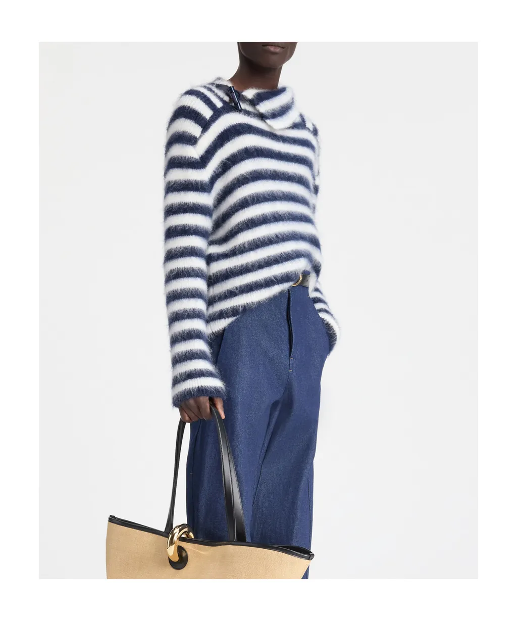 Turtleneck Striped Sweater