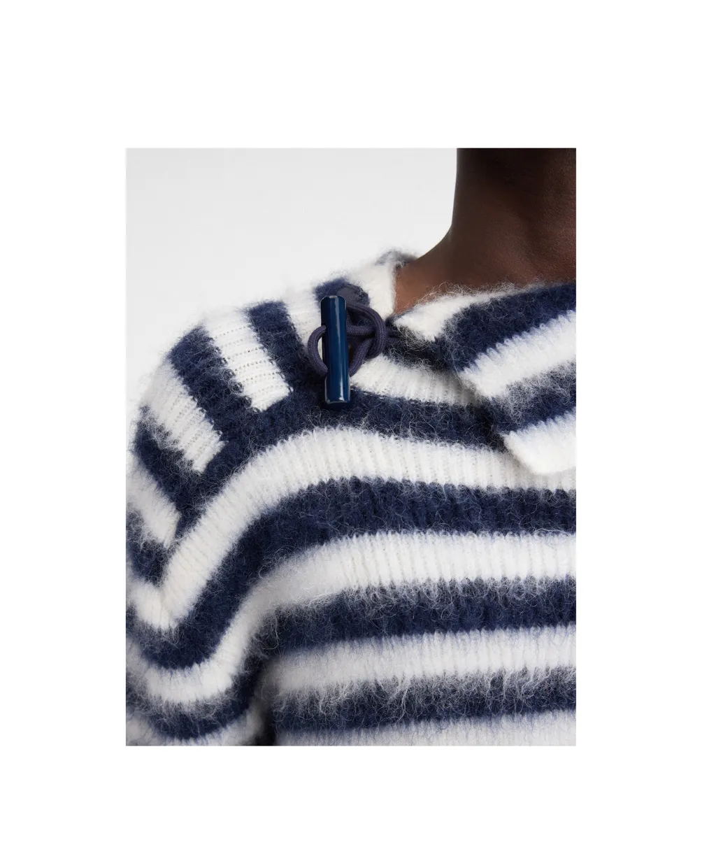 Turtleneck Striped Sweater