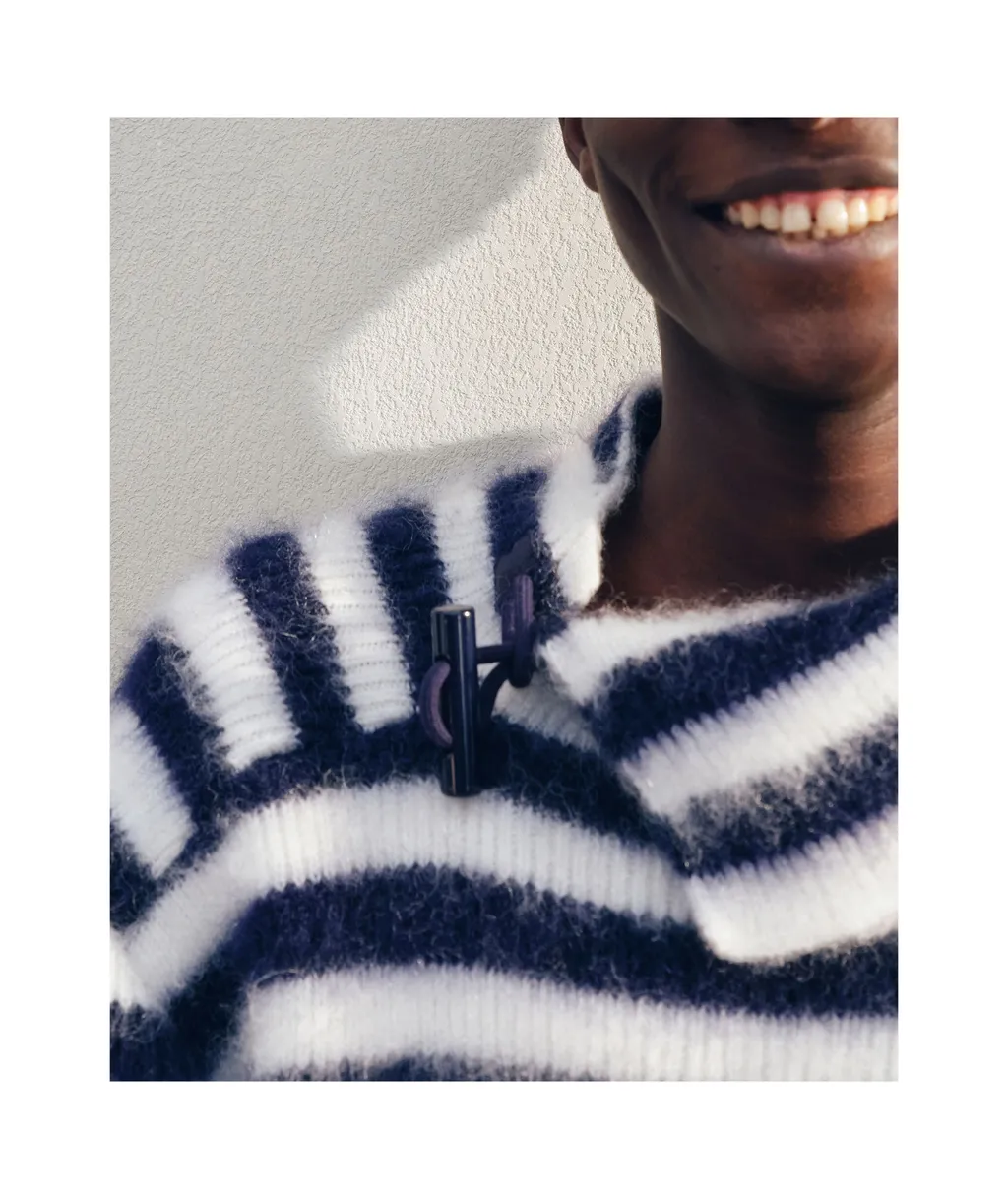 Turtleneck Striped Sweater