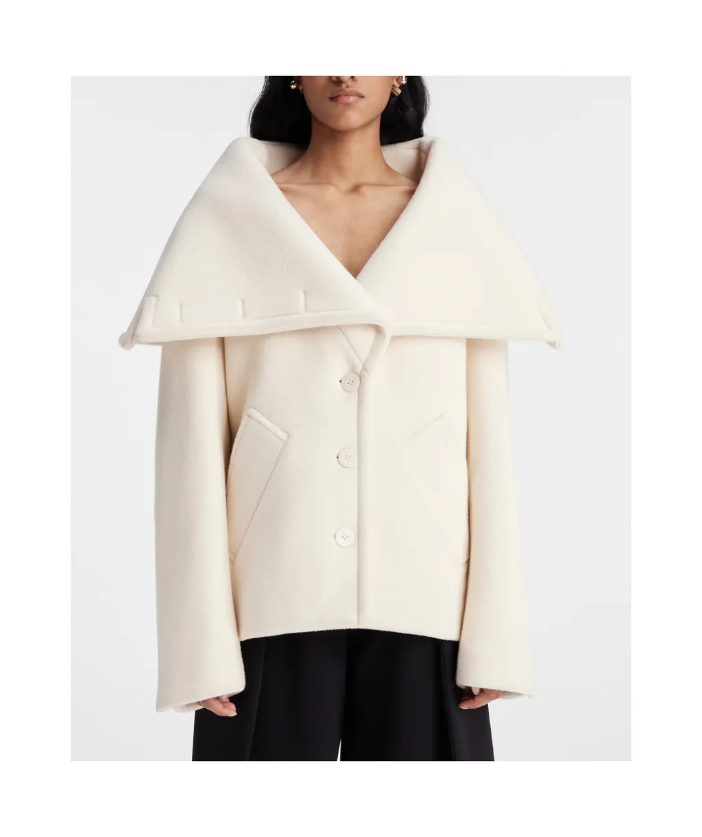Le Caban Caruso Draped Collar Jacket