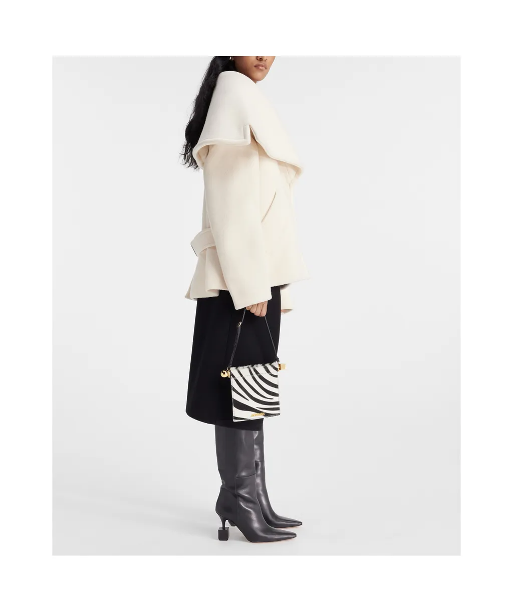 Le Caban Caruso Draped Collar Jacket