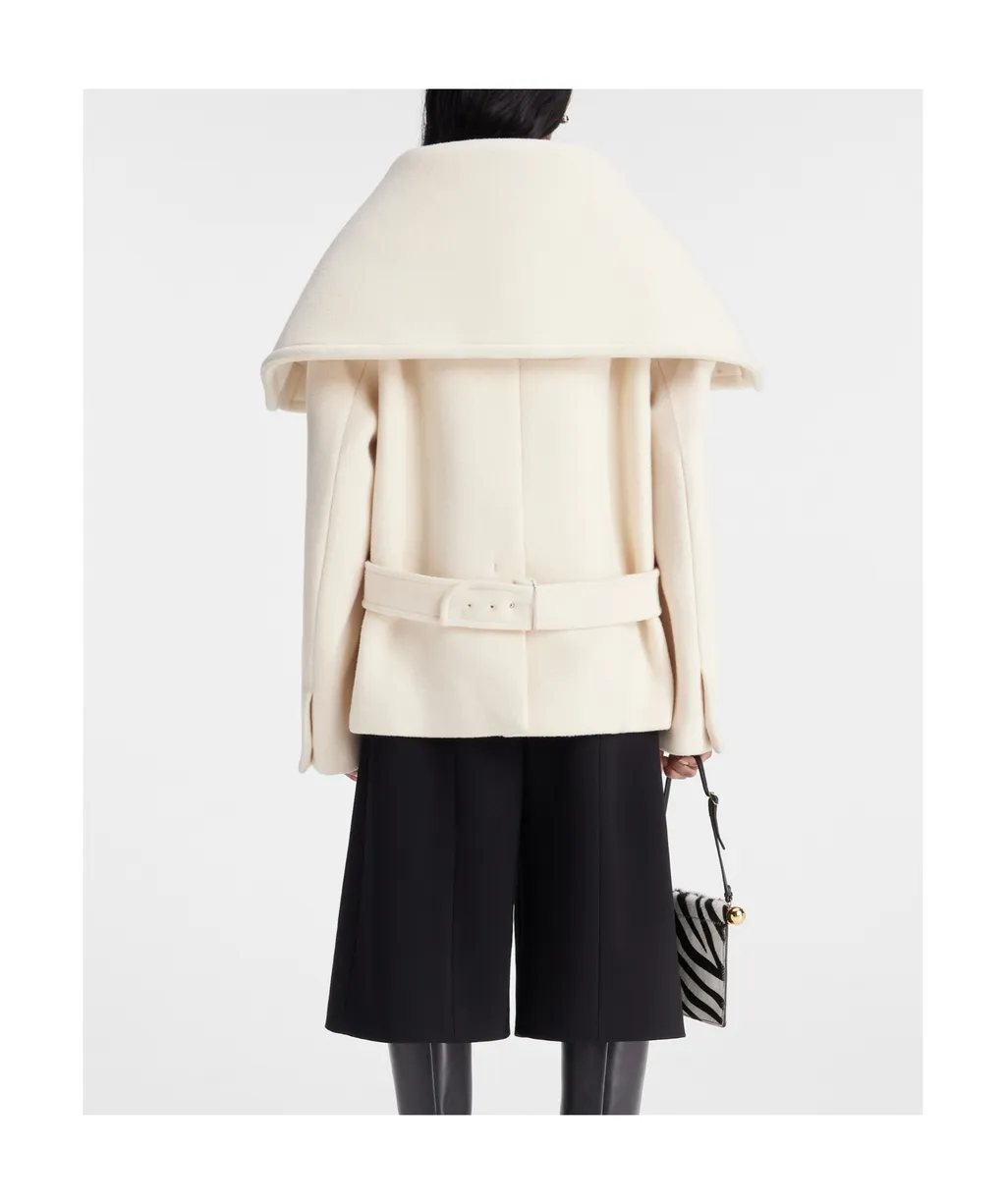 Le Caban Caruso Draped Collar Jacket