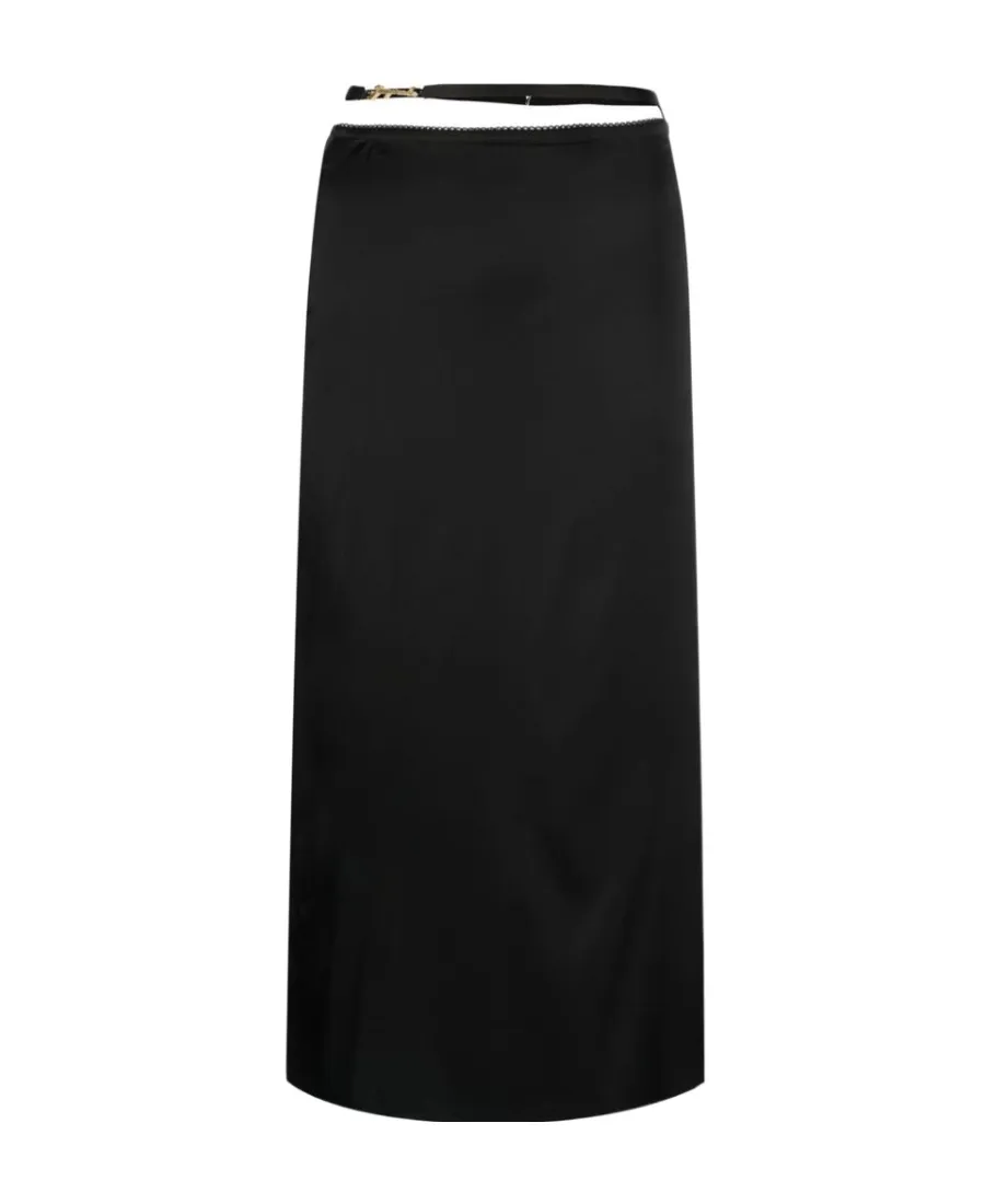 Logo Plaque Midi Skirt