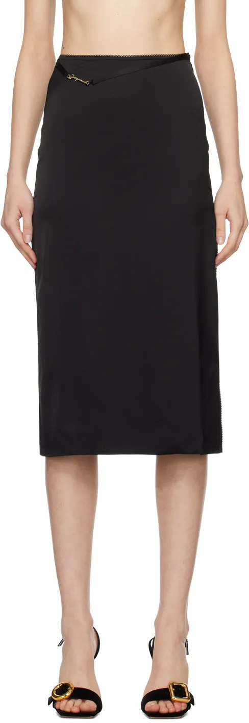 Logo Plaque Midi Skirt