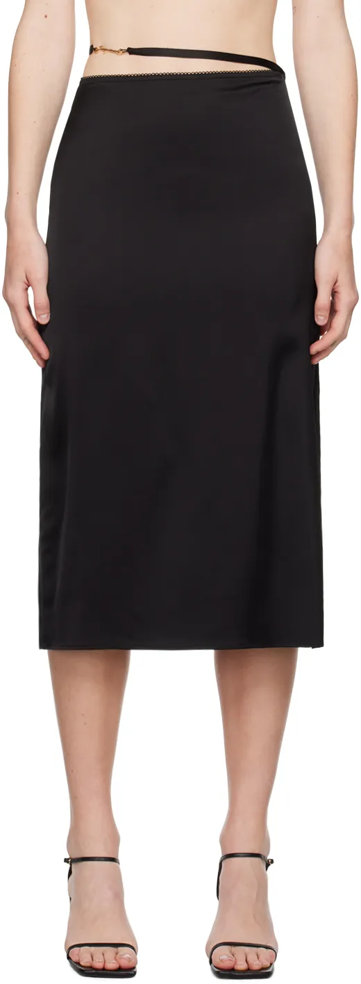 Logo Plaque Midi Skirt