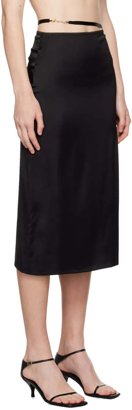 Logo Plaque Midi Skirt