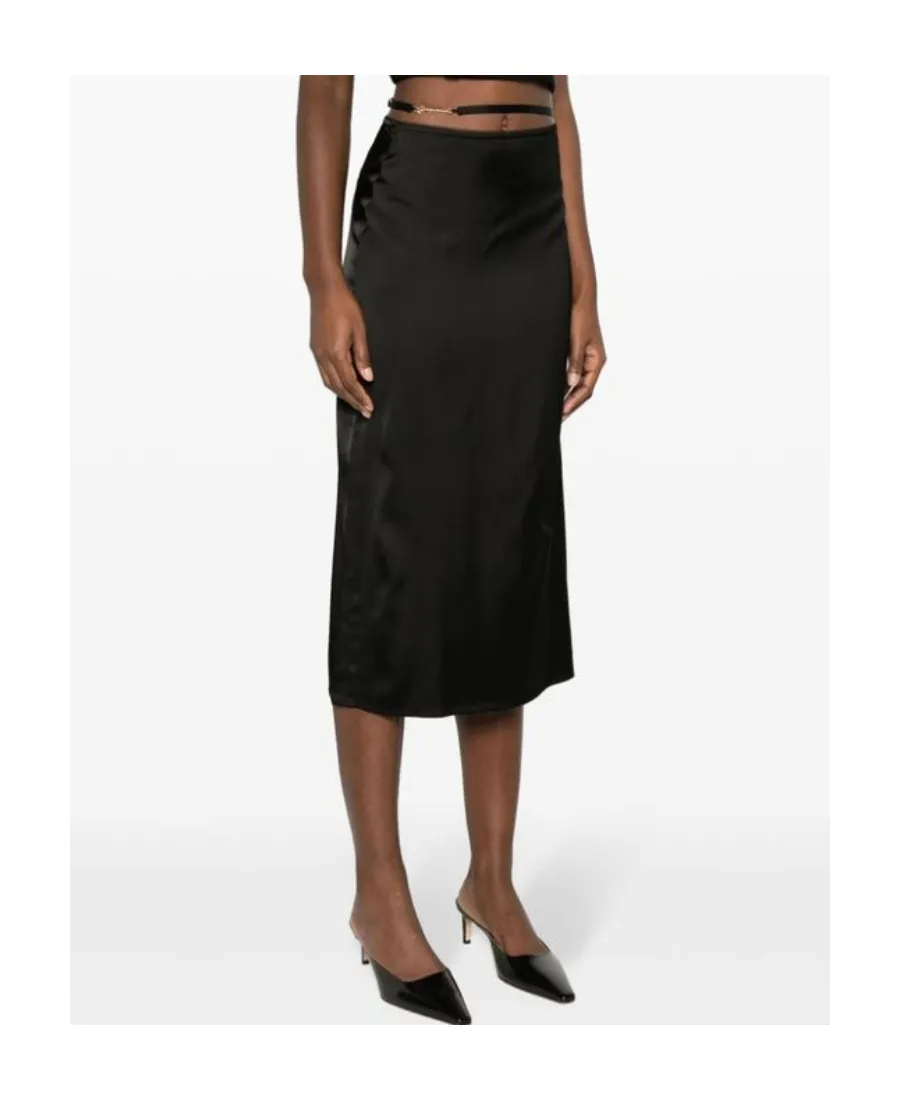 Logo Plaque Midi Skirt