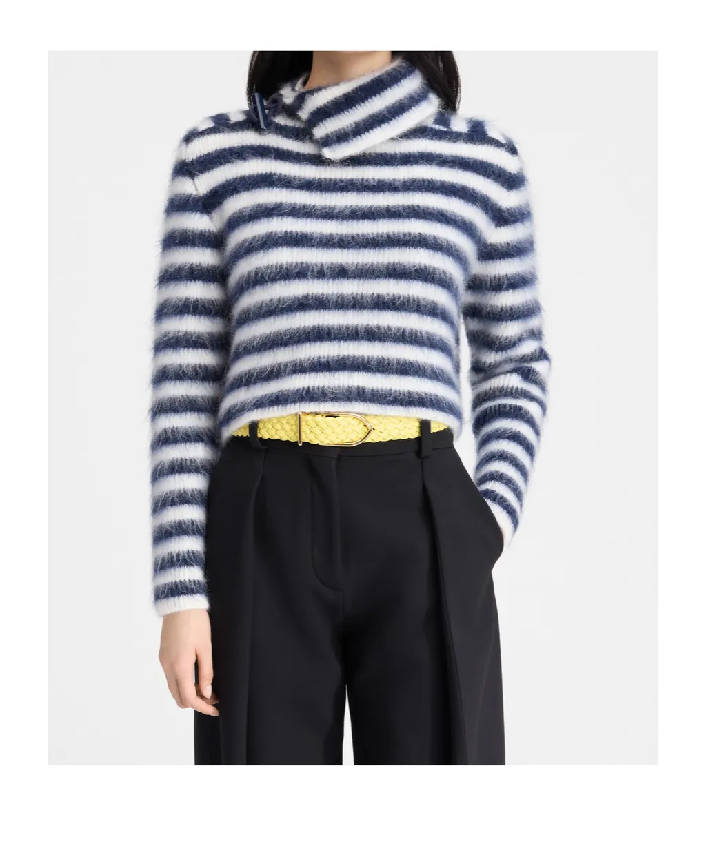 Turtleneck Striped Sweater