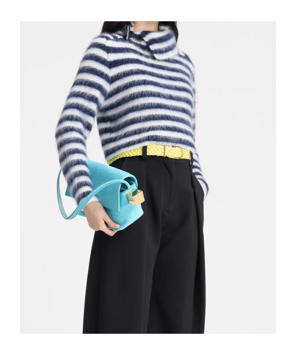 Turtleneck Striped Sweater
