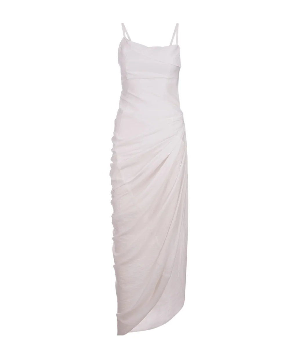 Ruched Strapped Dress