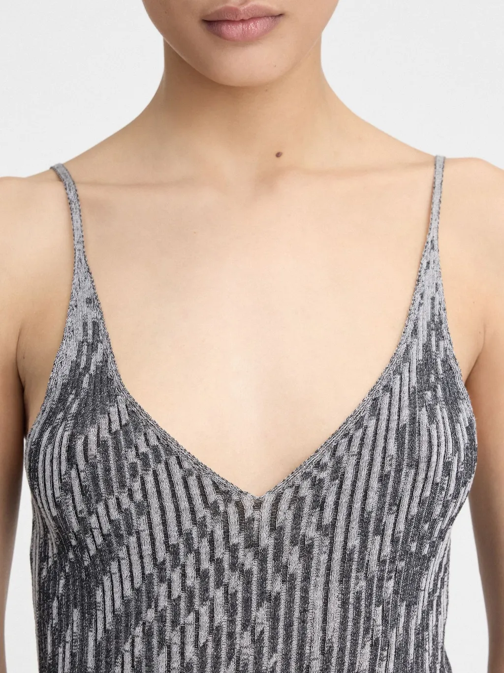 Zebra Jacquard Mini Dress