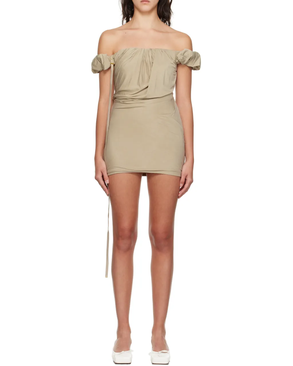 La Robe Ciceri Draped Minidress