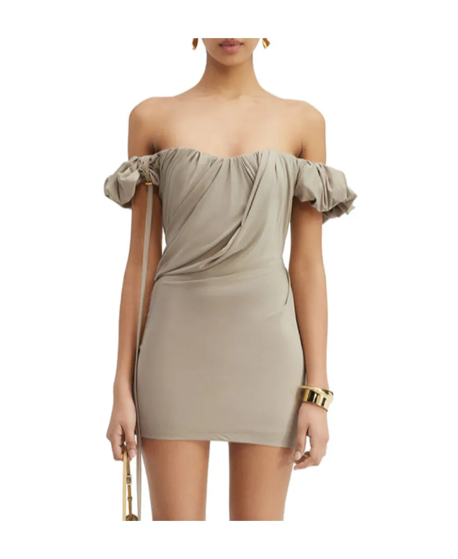 La Robe Ciceri Draped Minidress